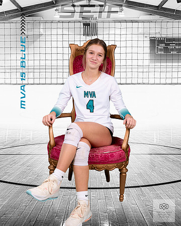 White Out Volleyball Individual Template